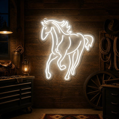 Rearing Horse Vintage LED Neon Sign - Shineneon