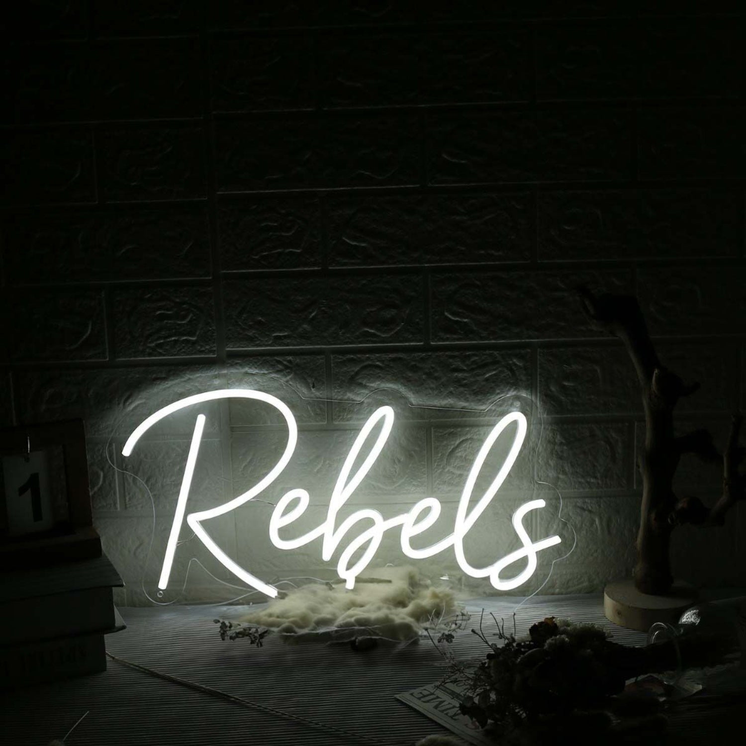 Rebels White Led Neon Sign - Shineneon