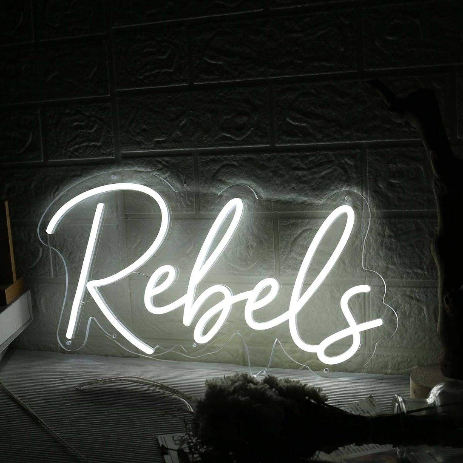 Rebels White Led Neon Sign - Shineneon