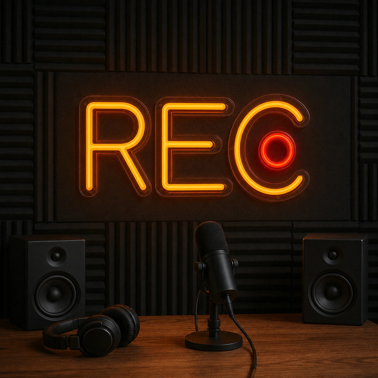 Rec LED Neon Sign Garage Man Cave Neon Sign real lifestyle scene