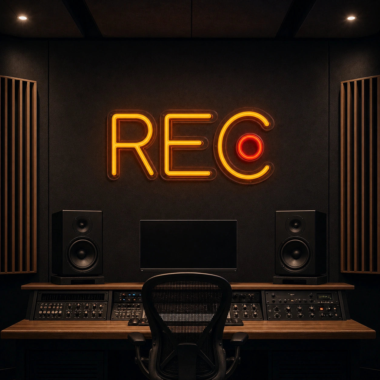 Rec LED Neon Sign Garage Man Cave Neon Sign size image
