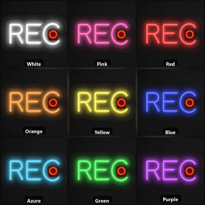 Rec LED Neon Sign Garage Man Cave Neon Sign color grid
