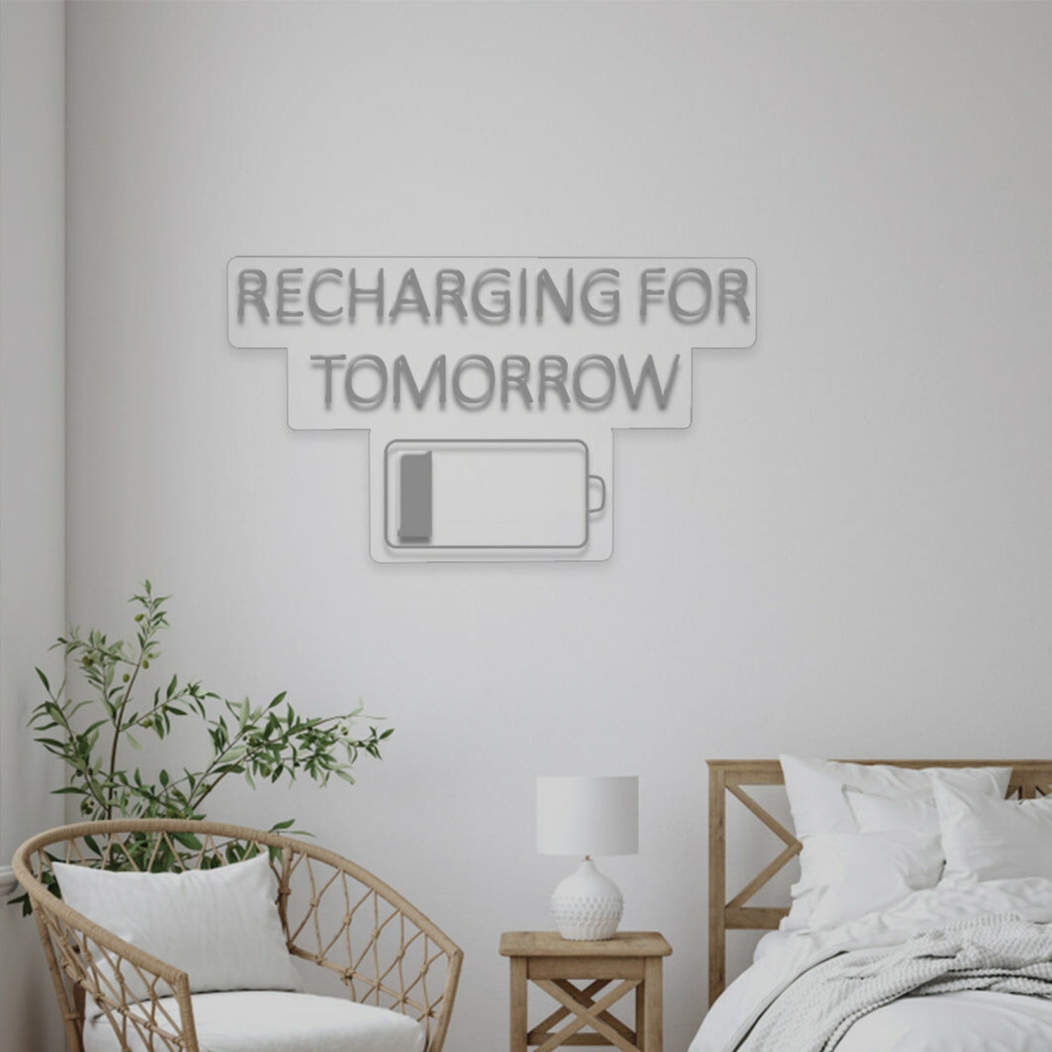 Recharge For Tomorrow Neon For New Beginnings | Shineneon