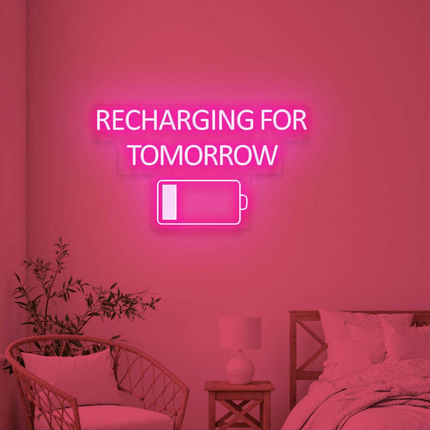 Recharge For Tomorrow Neon For New Beginnings | Shineneon