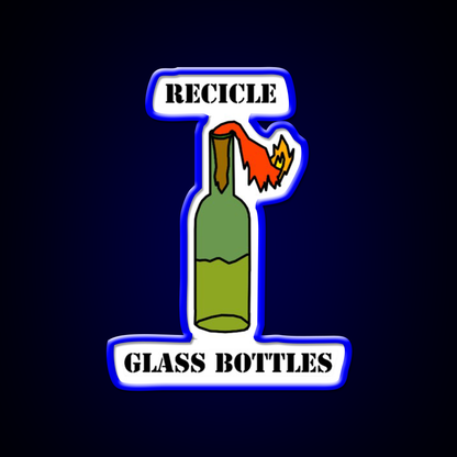 Recicle Glass Bottles Cocktail Bar Decor Led Neon Sign Rgb Color - LED neon sign view 5
