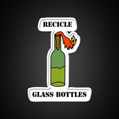 Recicle Glass Bottles Cocktail Bar Decor Led Neon Sign Rgb Color - LED neon sign view 11