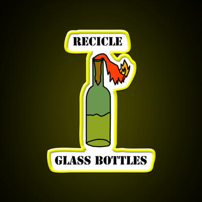 Recicle Glass Bottles Cocktail Bar Decor Led Neon Sign Rgb Color - LED neon sign view 7