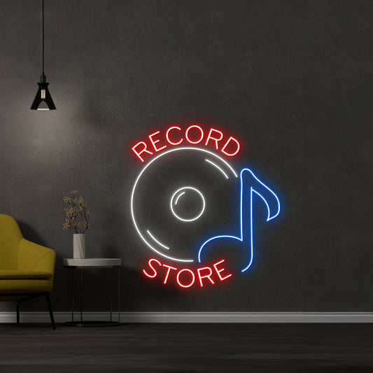 Record Store Neon Sign