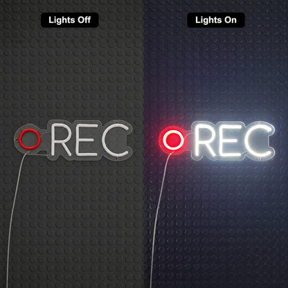 Recording Light Neon Sign LED Neon Sign day and night comparison