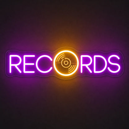 Records LED Neon Sign Garage Man Cave Neon Sign main product image