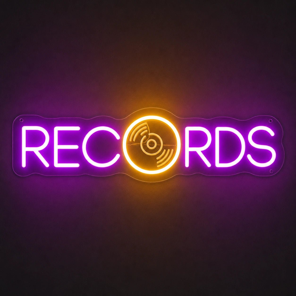 Records LED Neon Sign Garage Man Cave Neon Sign - Shineneon
