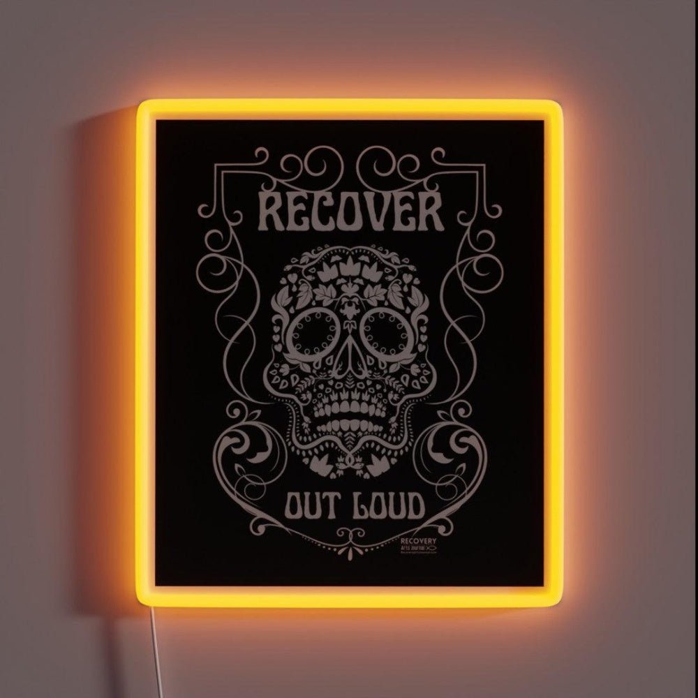 Recover Out Loud Recovery Arts Journal Rgb Led Neon Sign - Shineneon