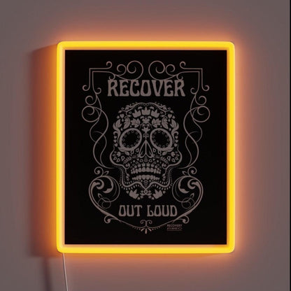 Recover Out Loud Recovery Arts Journal Rgb Led Neon Sign - Shineneon