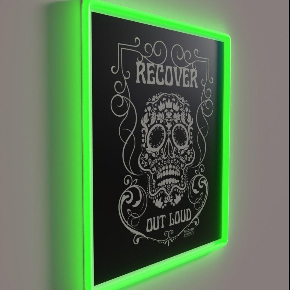Recover Out Loud Recovery Arts Journal Rgb Led Neon Sign - Shineneon