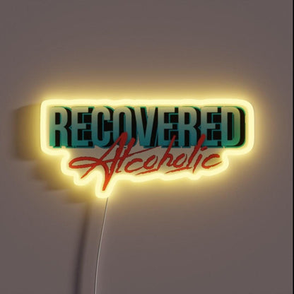 Recovered Alcoholic Rgb Led Neon Sign - Shineneon
