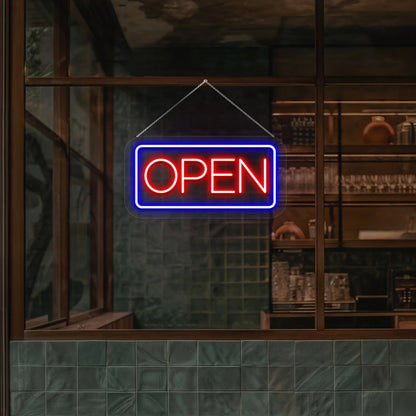 Rectangle Shape Open Led Neon Sign | Shineneon