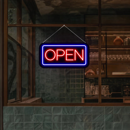 Rectangle Shape Open Led Neon Sign | Shineneon