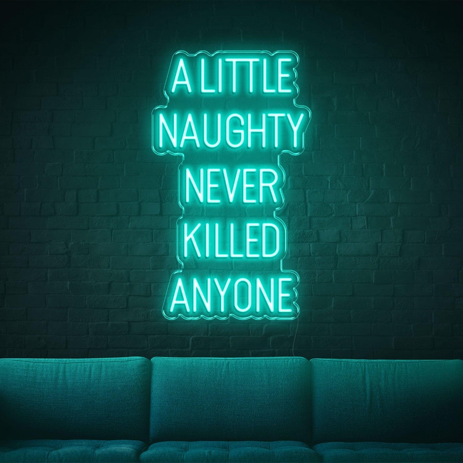 Red A Little Naughty Led Neon Sign For Home Bar Cafe Wall Decor | Shineneon