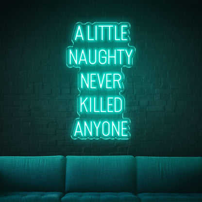 Red A Little Naughty Led Neon Sign For Home Bar Cafe Wall Decor | Shineneon