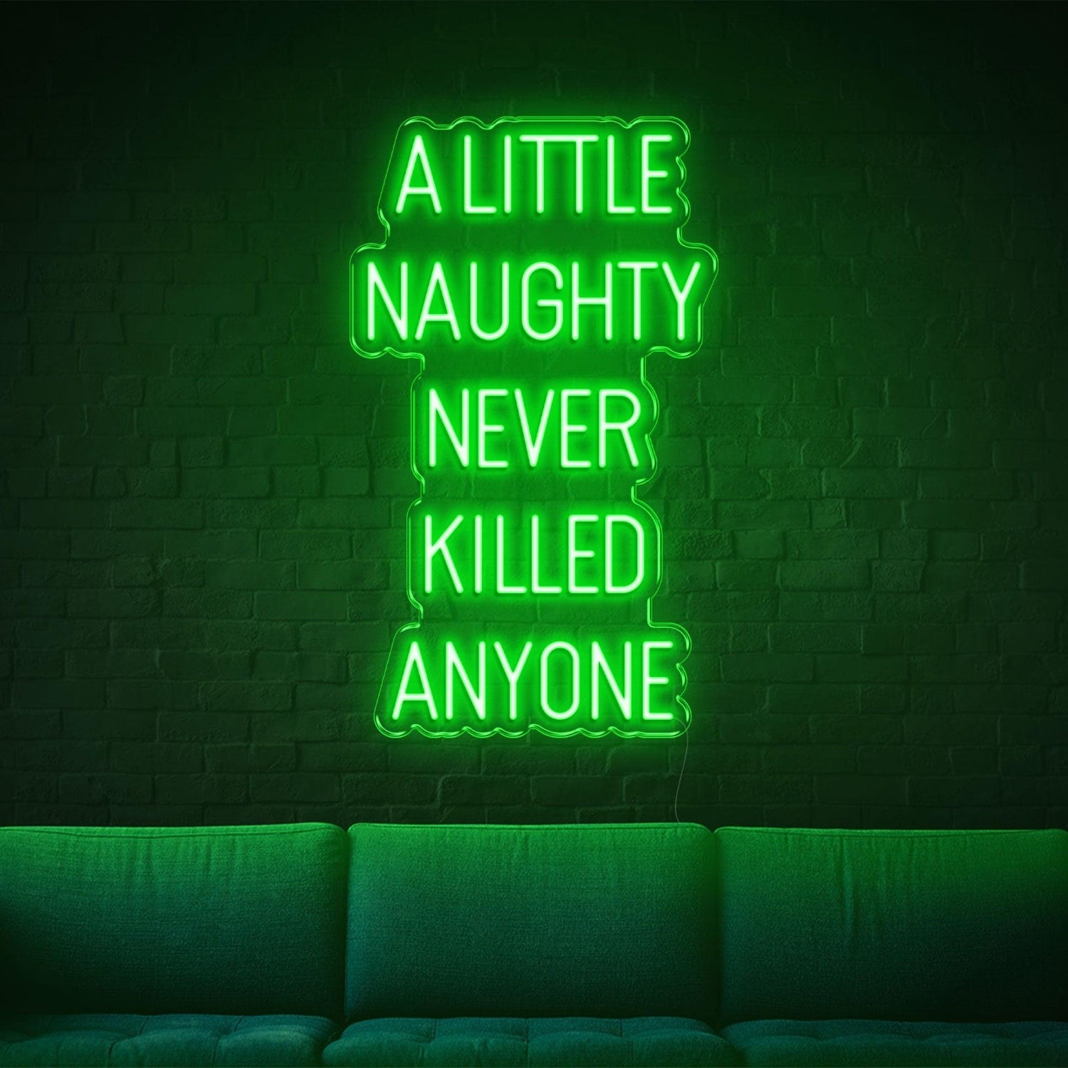Red A Little Naughty Led Neon Sign For Home Bar Cafe Wall Decor | Shineneon