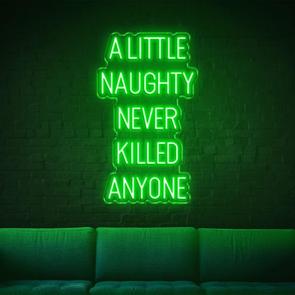Red A Little Naughty Led Neon Sign For Home Bar Cafe Wall Decor | Shineneon