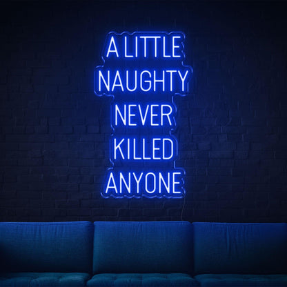 Red A Little Naughty Led Neon Sign For Home Bar Cafe Wall Decor | Shineneon