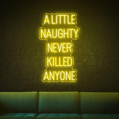 Red A Little Naughty Led Neon Sign For Home Bar Cafe Wall Decor | Shineneon
