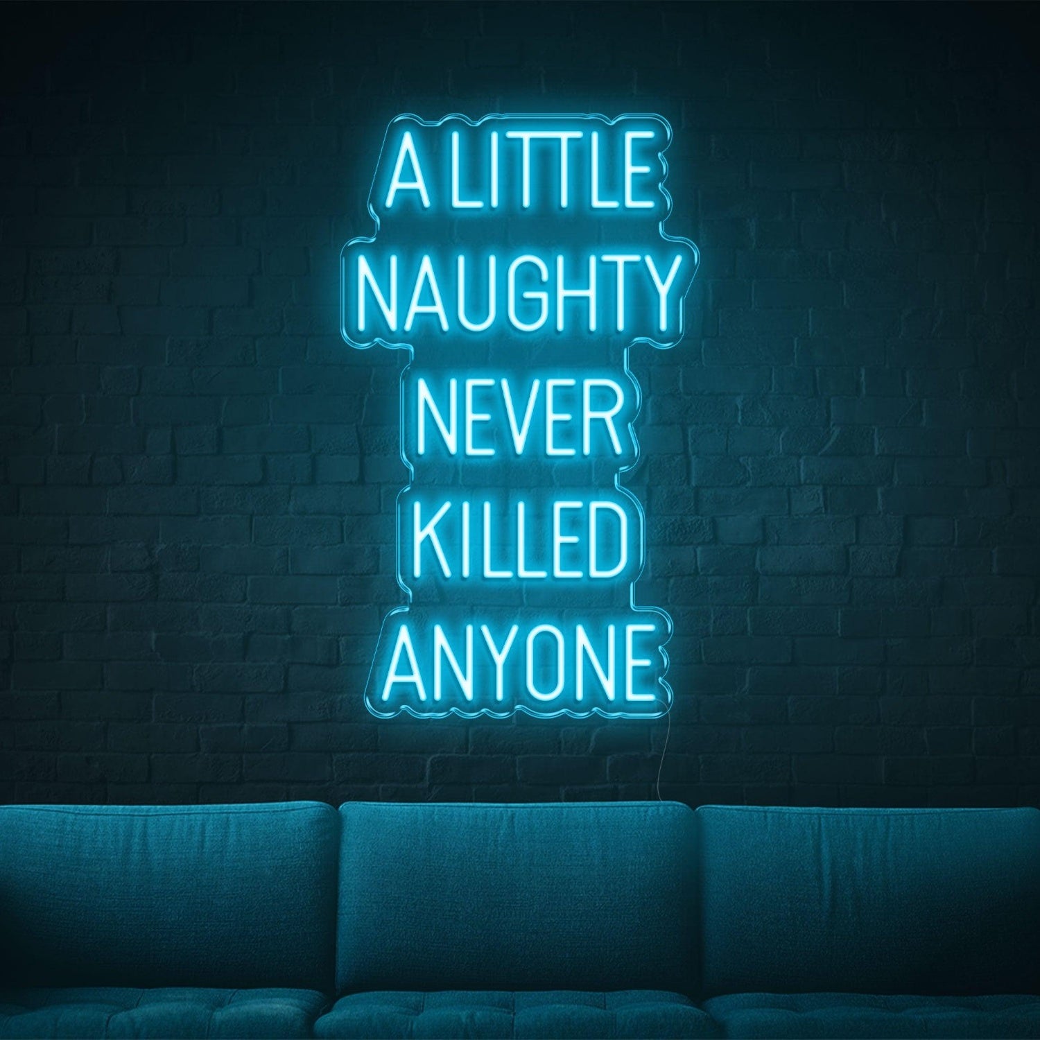 Red A Little Naughty Led Neon Sign For Home Bar Cafe Wall Decor | Shineneon