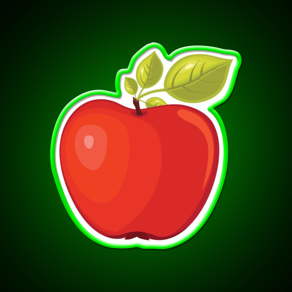 Red Apple Snack Food Led Neon Sign Rgb Color - Shineneon