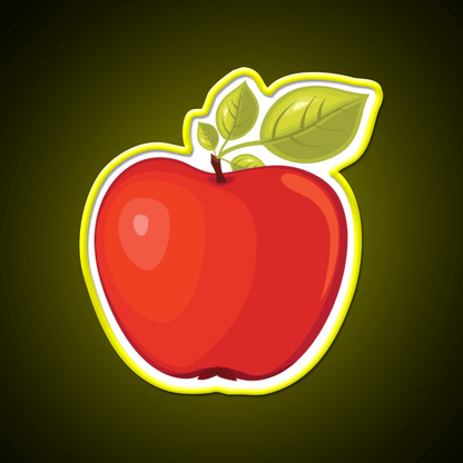 Red Apple Snack Food Led Neon Sign Rgb Color - Shineneon