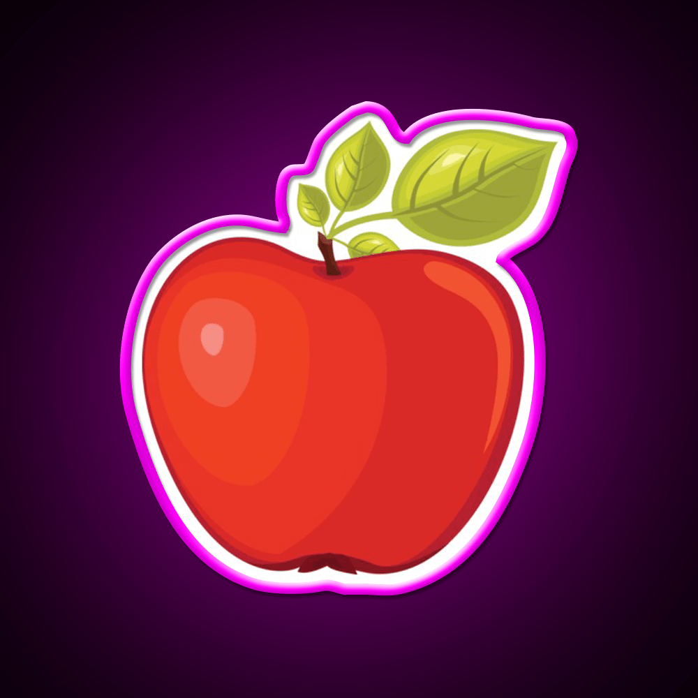 Red Apple Snack Food Led Neon Sign Rgb Color - Shineneon