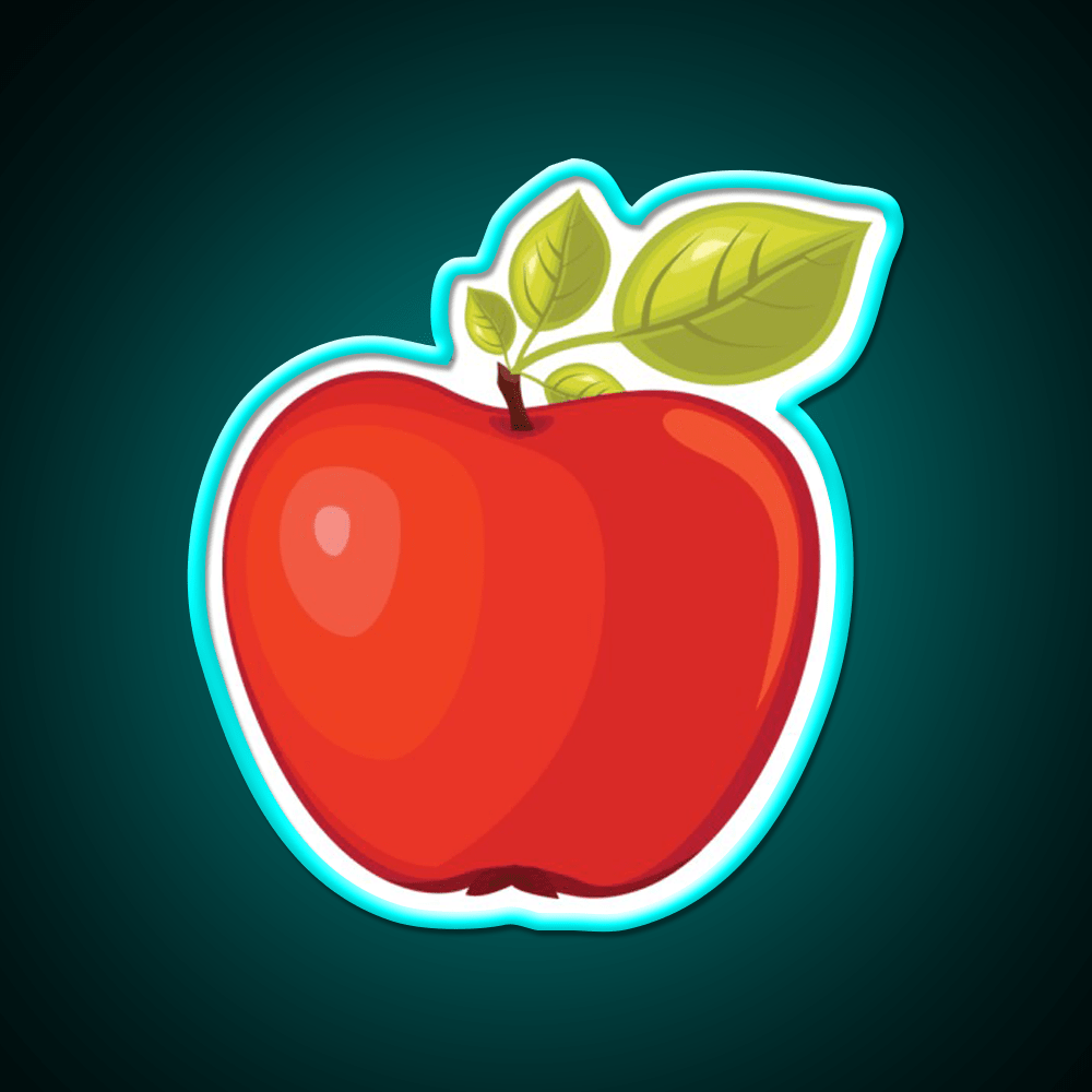 Red Apple Snack Food Led Neon Sign Rgb Color - Shineneon