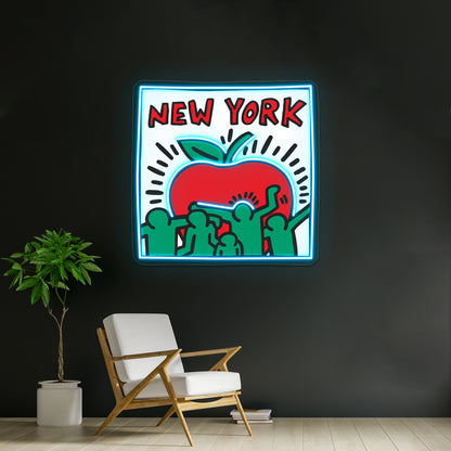 Red Apple Wall Artwork Neon Signs