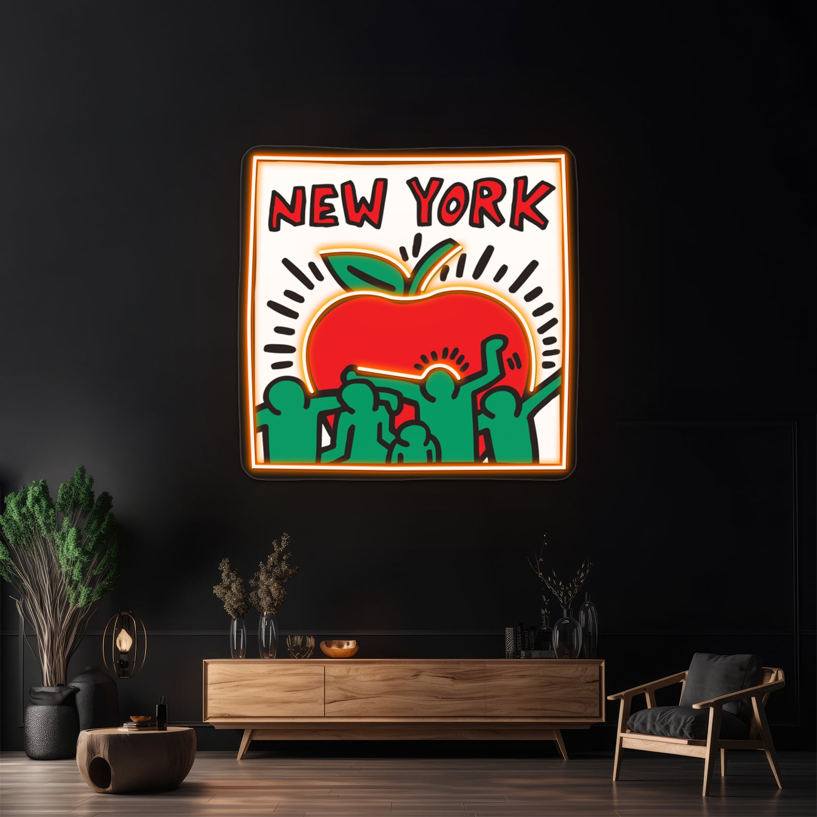 Red Apple Wall Artwork Neon Signs | Shineneon