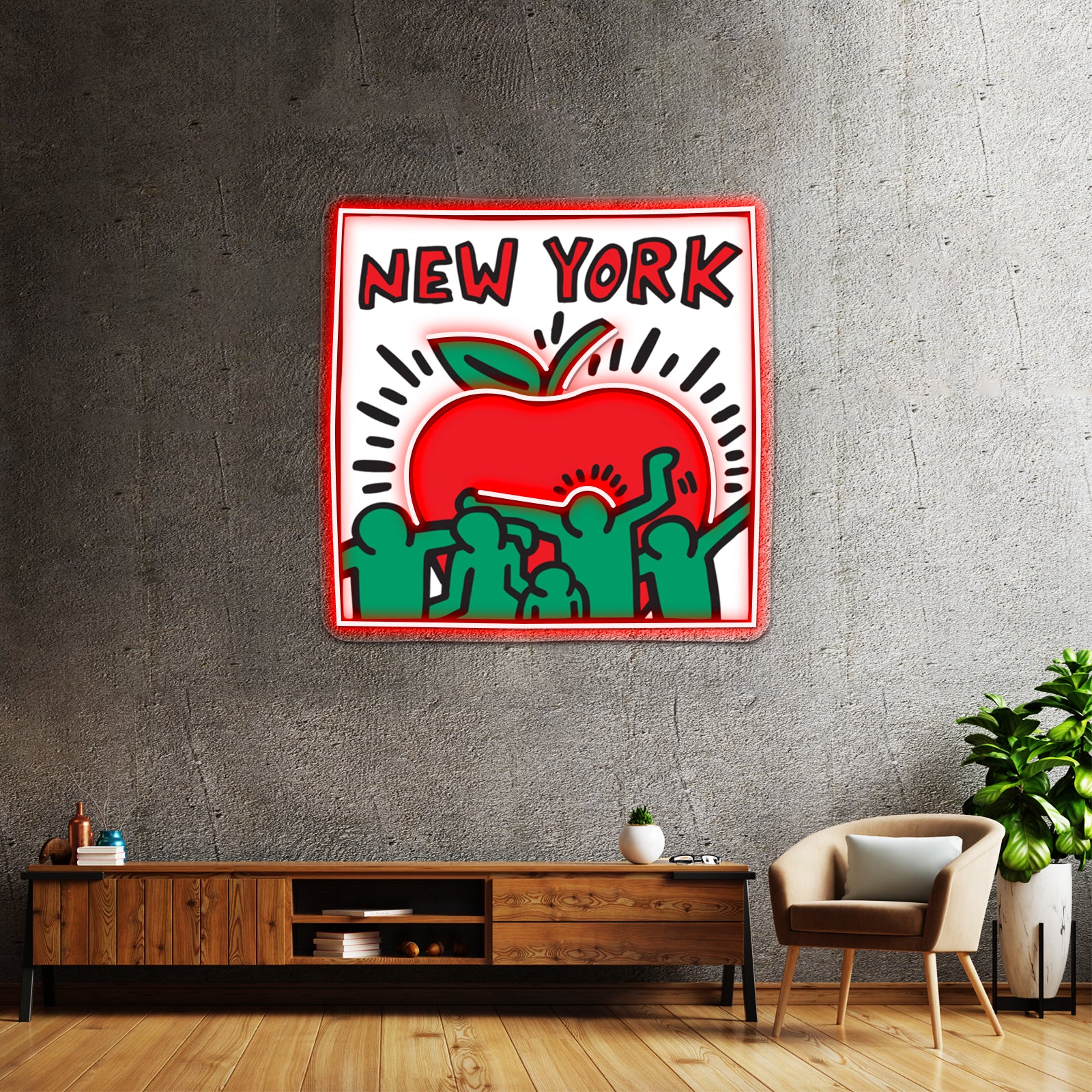 Red Apple Wall Artwork Neon Signs | Shineneon