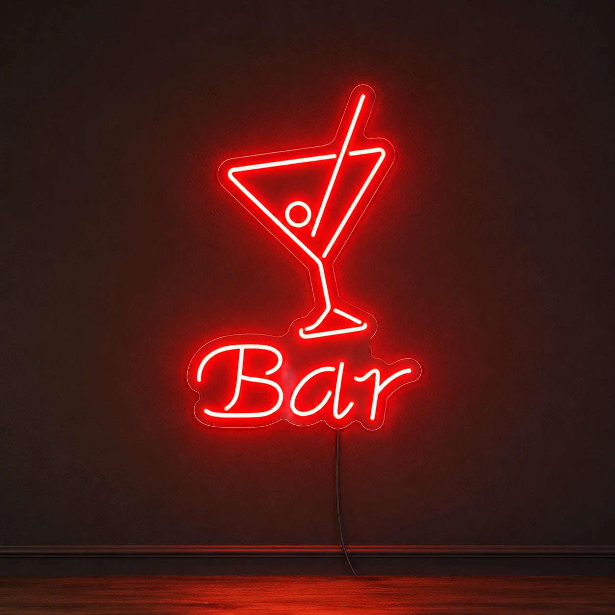 Red Bar Martini Neon Sign LED Neon Sign main product image