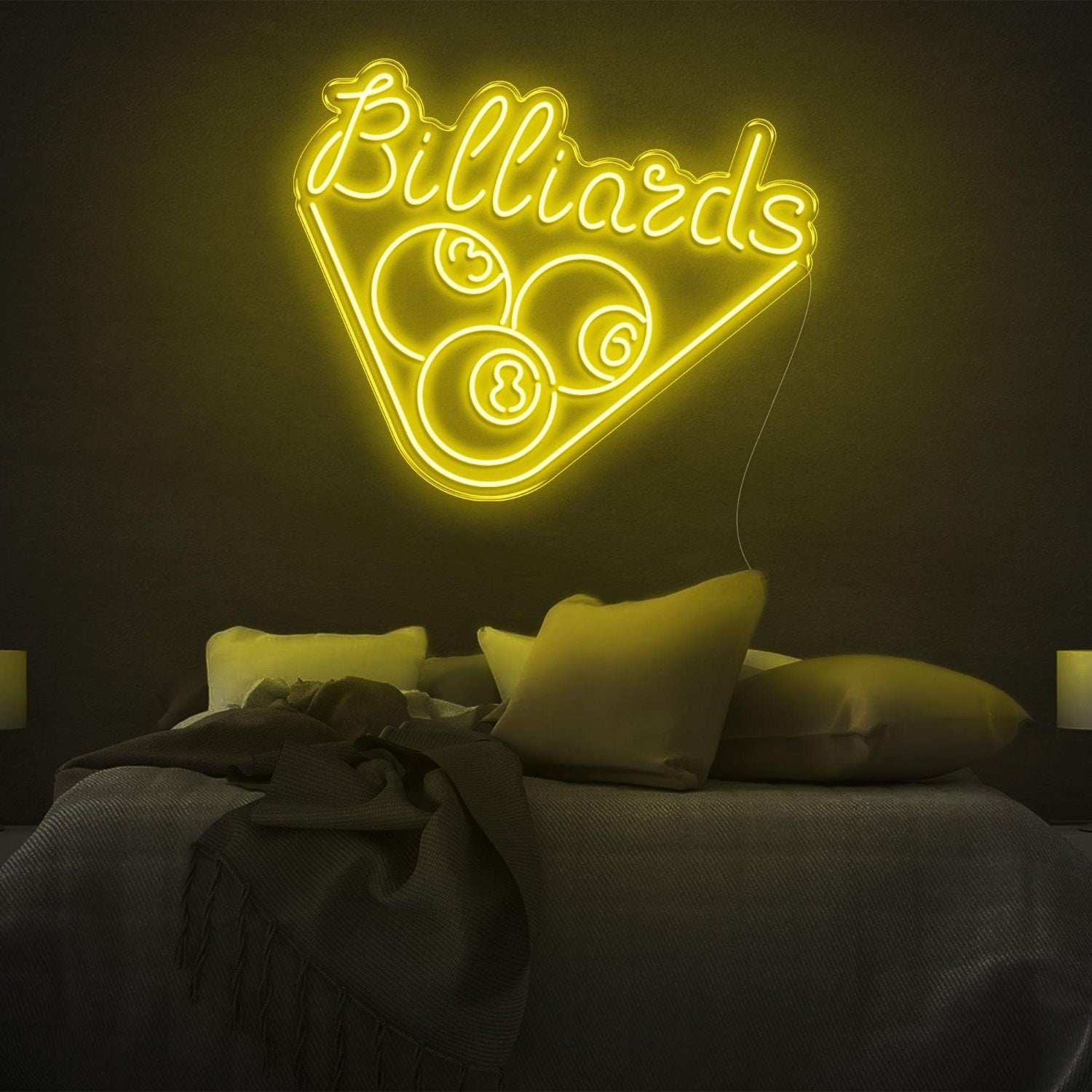 Red Billiards 3-8-6 Triangle Led Neon Sign For Room Decor | Shineneon