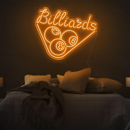 Red Billiards 3-8-6 Triangle Led Neon Sign For Room Decor | Shineneon
