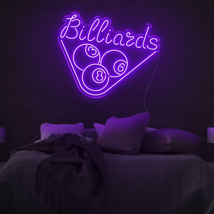 Red Billiards 3-8-6 Triangle Led Neon Sign For Room Decor | Shineneon