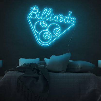 Red Billiards 3-8-6 Triangle Led Neon Sign For Room Decor | Shineneon