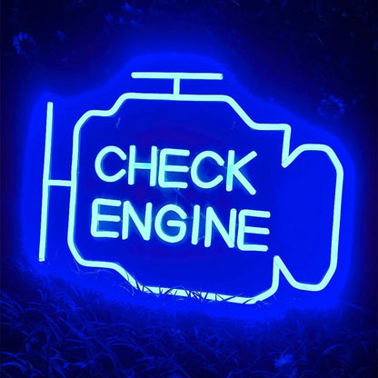 Red Blue White Industrial Garage Led Neon Sign For Auto Shop Decor | Shineneon