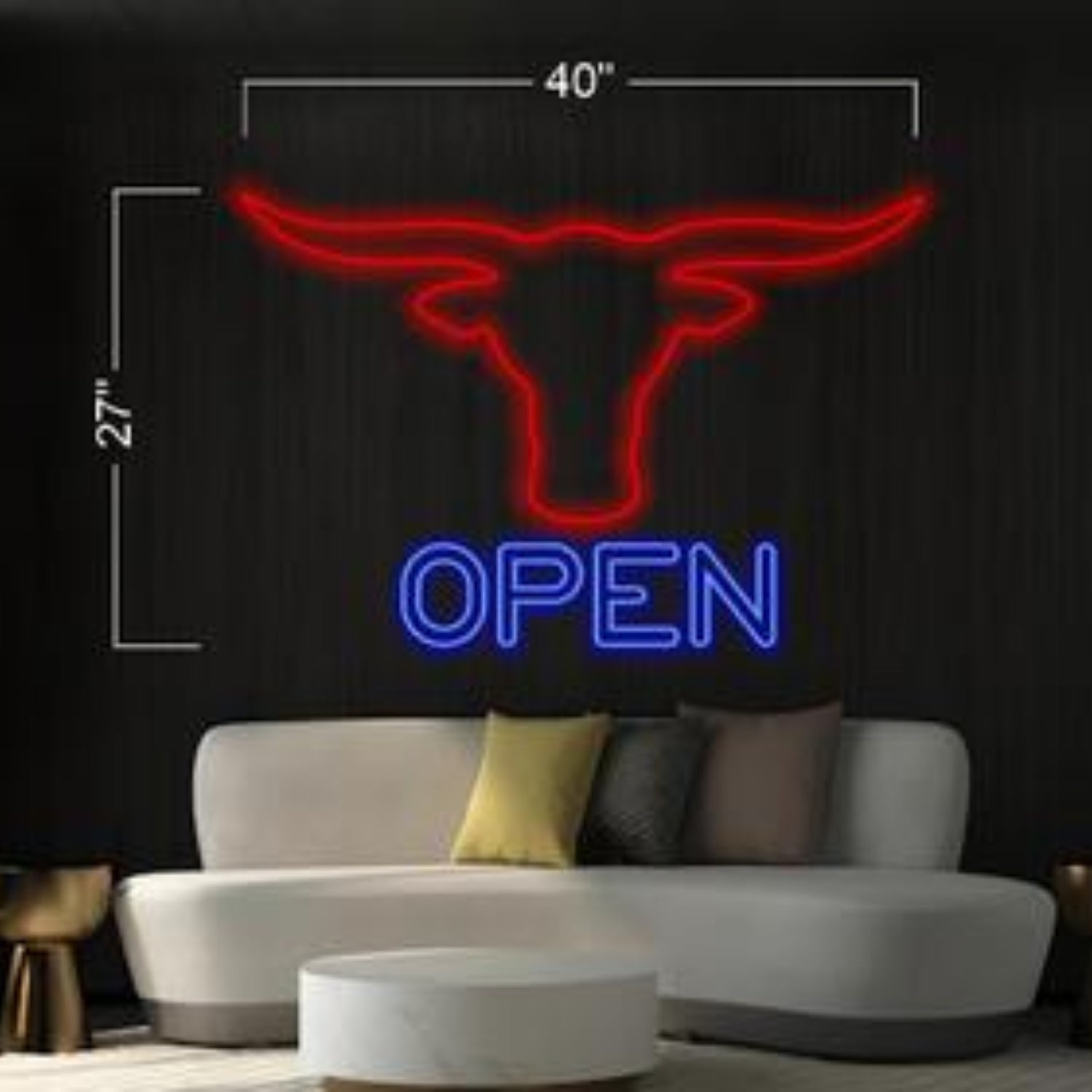 Red Bull Blue Open Led Neon Sign For Shop Cafe Decor | Shineneon