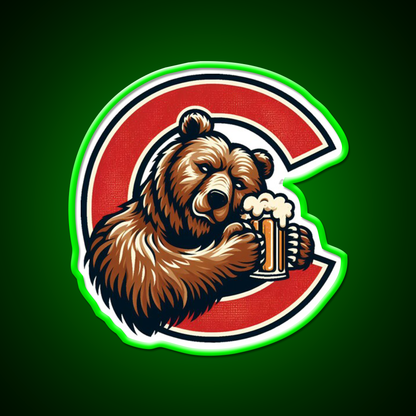 Red C Cornell Bear Beer Bar Decor Led Neon Sign Rgb Color - LED neon sign view 8