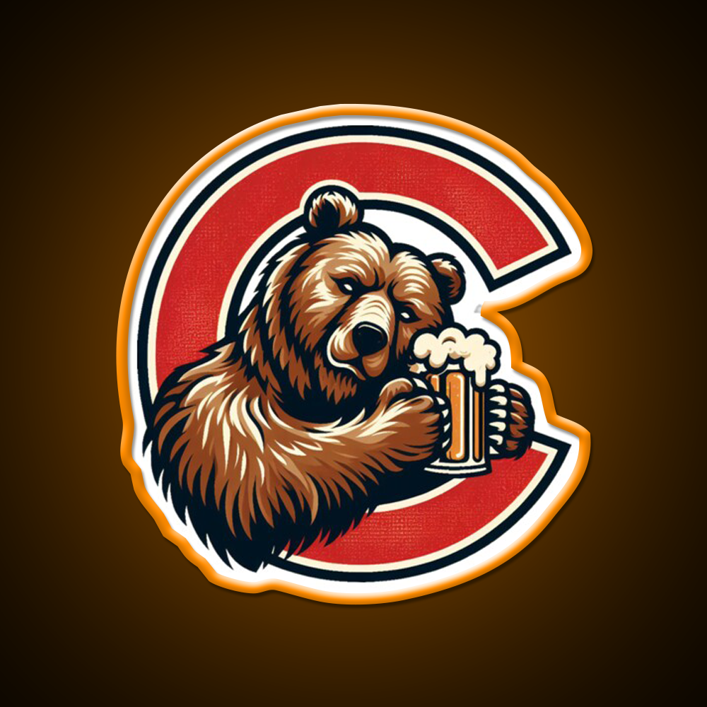 Red C Cornell Bear Beer Bar Decor Led Neon Sign Rgb Color - LED neon sign view 6