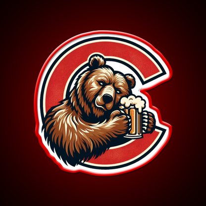 Red C Cornell Bear Beer Bar Decor Led Neon Sign Rgb Color - LED neon sign view 10