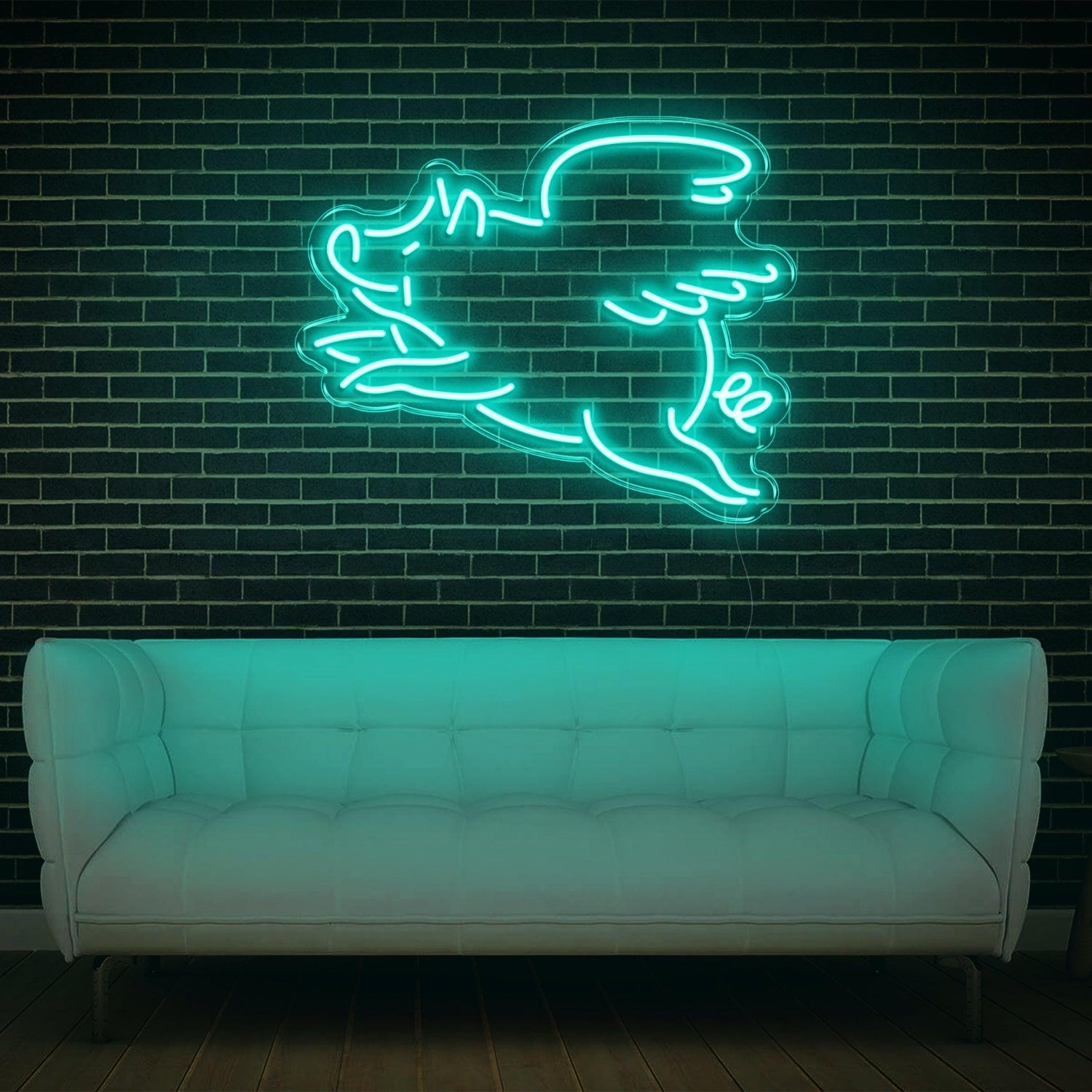Red Cartoon Flying Pig Led Neon Sign For Modern Home Decor | Shineneon