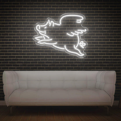 Red Cartoon Flying Pig Led Neon Sign For Modern Home Decor | Shineneon