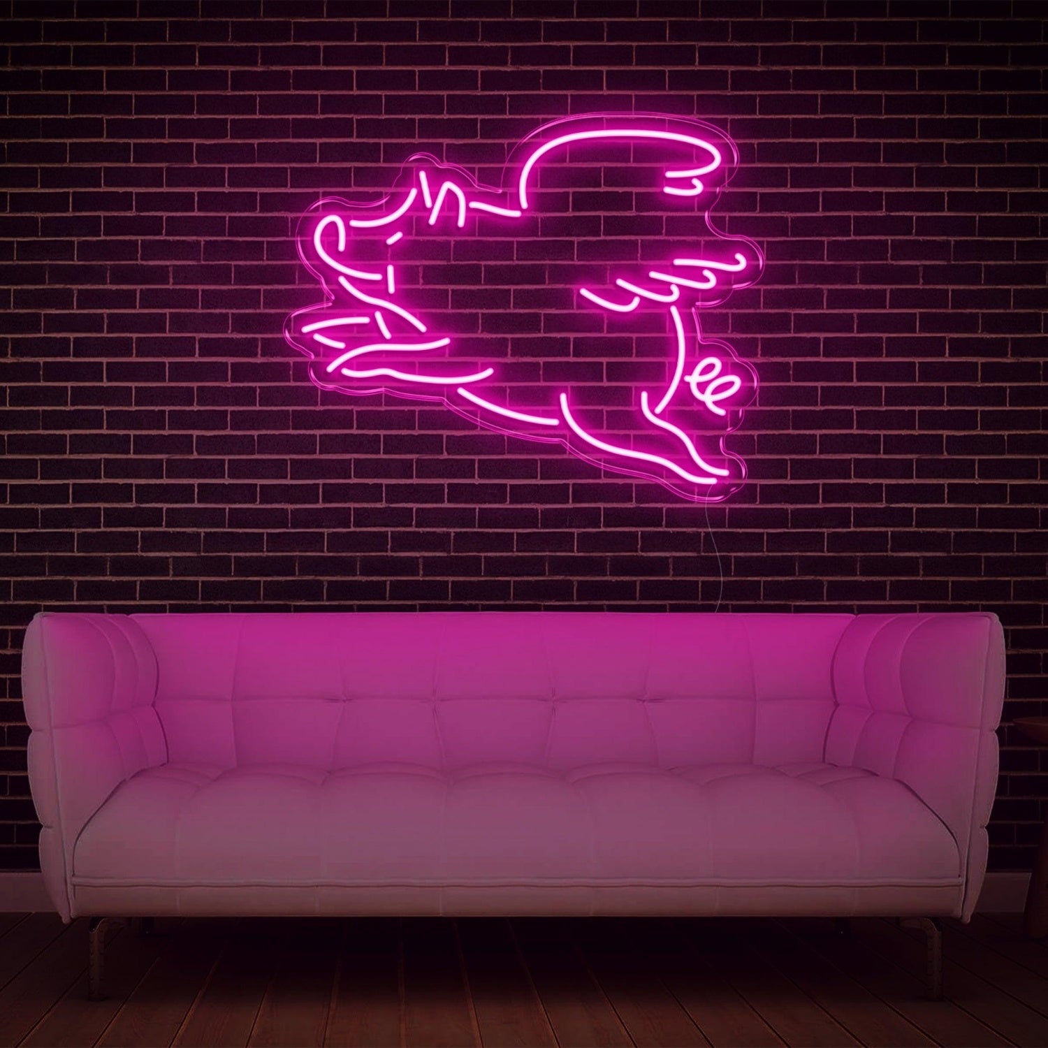 Red Cartoon Flying Pig Led Neon Sign For Modern Home Decor | Shineneon