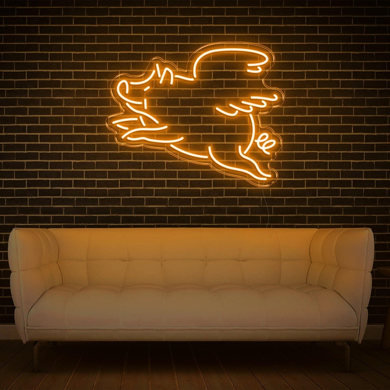 Red Cartoon Flying Pig Led Neon Sign For Modern Home Decor | Shineneon