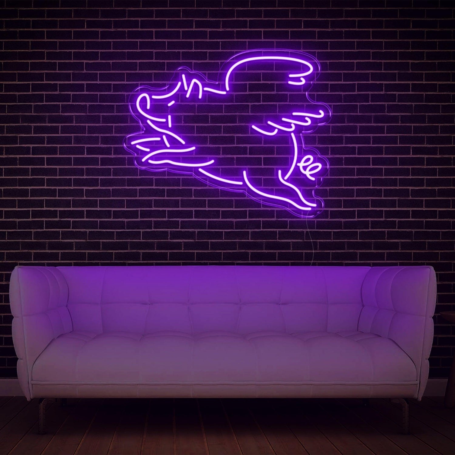 Red Cartoon Flying Pig Led Neon Sign For Modern Home Decor | Shineneon